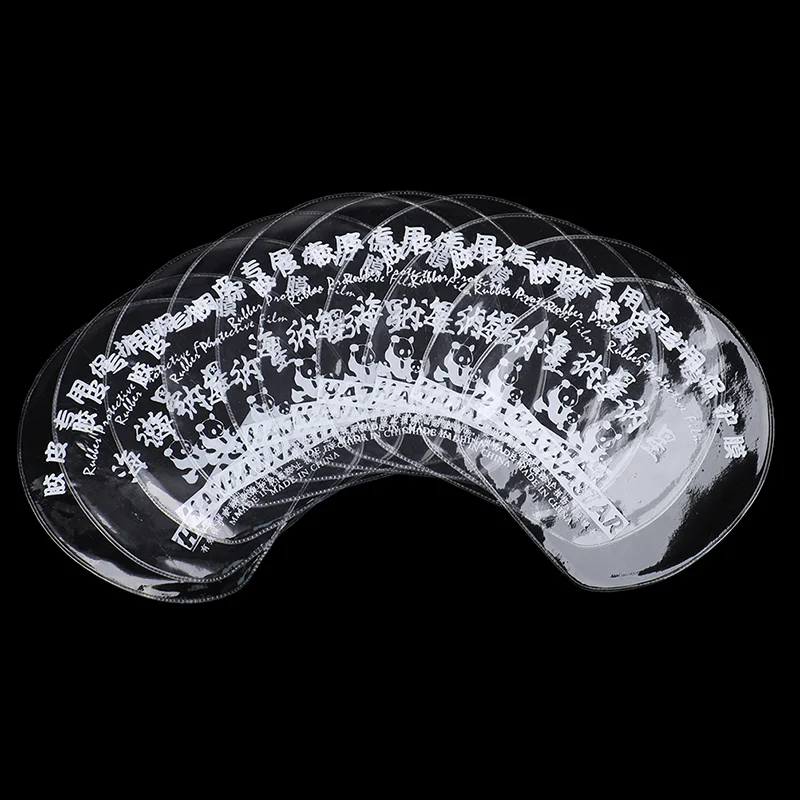 〔E〕10 Stück Tischtennisschläger-Schutzfolie, klebrige, transparente Wartungsabdeckung, Tischtennisschläger-Gummischutzfolie Image