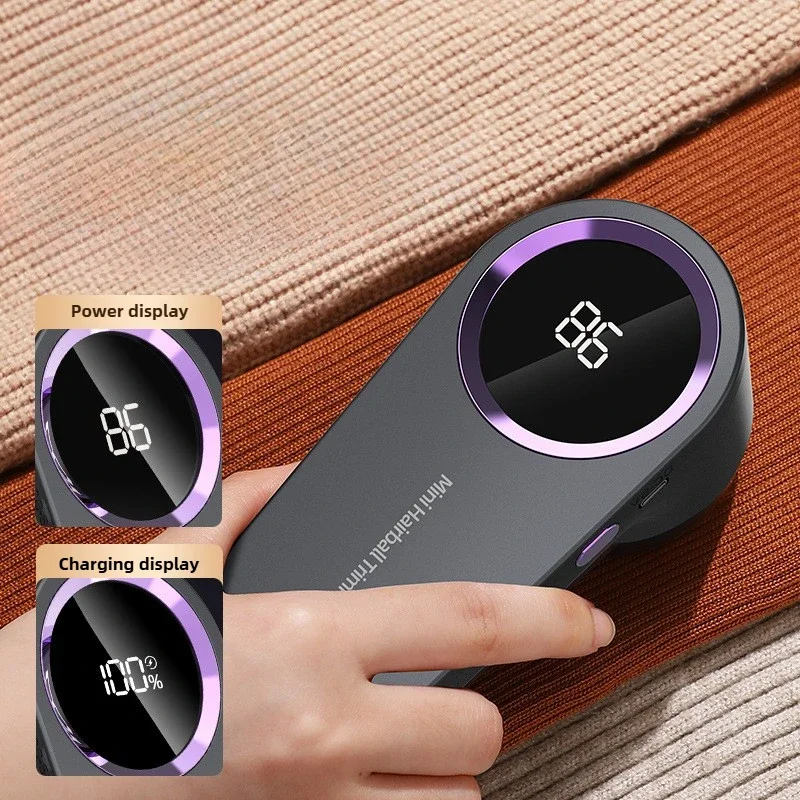 Fusselentferner für Kleidung USB Elektrische Wiederaufladbare Maschine Tragbarer Haarknötchen-Trimmer Pullover-Rasierer Fusselentfernungsgerät Image