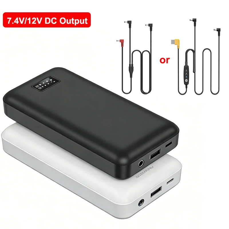 7,4V 12V DC Powerbank 18000mAh Tragbares Ladegerät für Beheizte Weste Jacke Klimatisierte Kleidung Powerbank für Xiaomi Mi iPhone Image