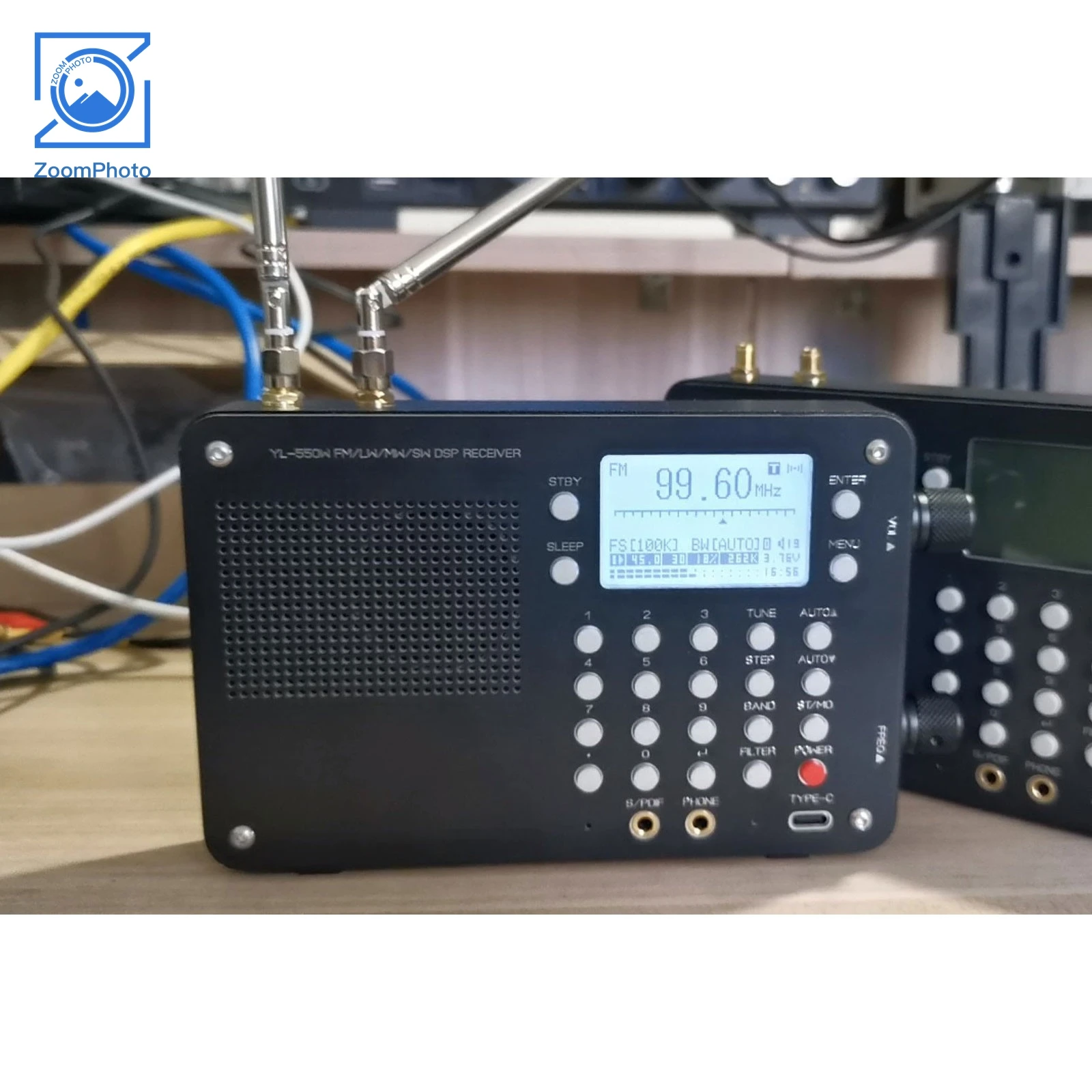 YL-550W Tragbarer digitaler Vollband-DSP-Empfänger SAF7758HV Chip LW MW SW FM-Unterstützung für SPDIF-Ausgang Image
