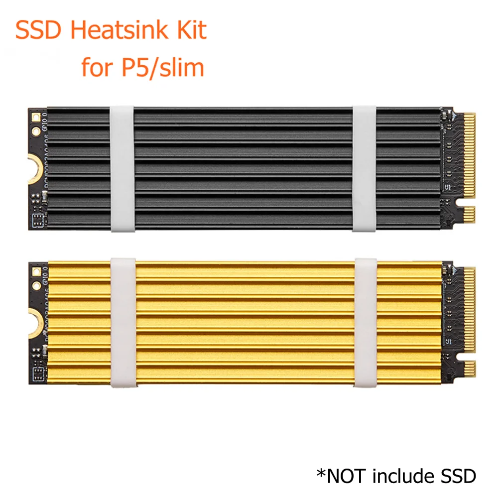 1 satz M.2 SSD Kühlkörper Aluminium NVMe Kühler 2280 Solid State Drives Kühler Kühler Thermal Pad Für PS5 Desktop Image