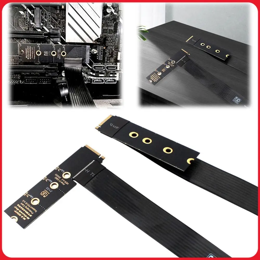M.2 NVMe SSD Verlängerungskabel Solid-State-Laufwerk Riser-Karte M.2 SSD PCI-Express 4.0 X4 M-Key Erweiterung für M.2 2230 2242 2260 2280 SSD Image