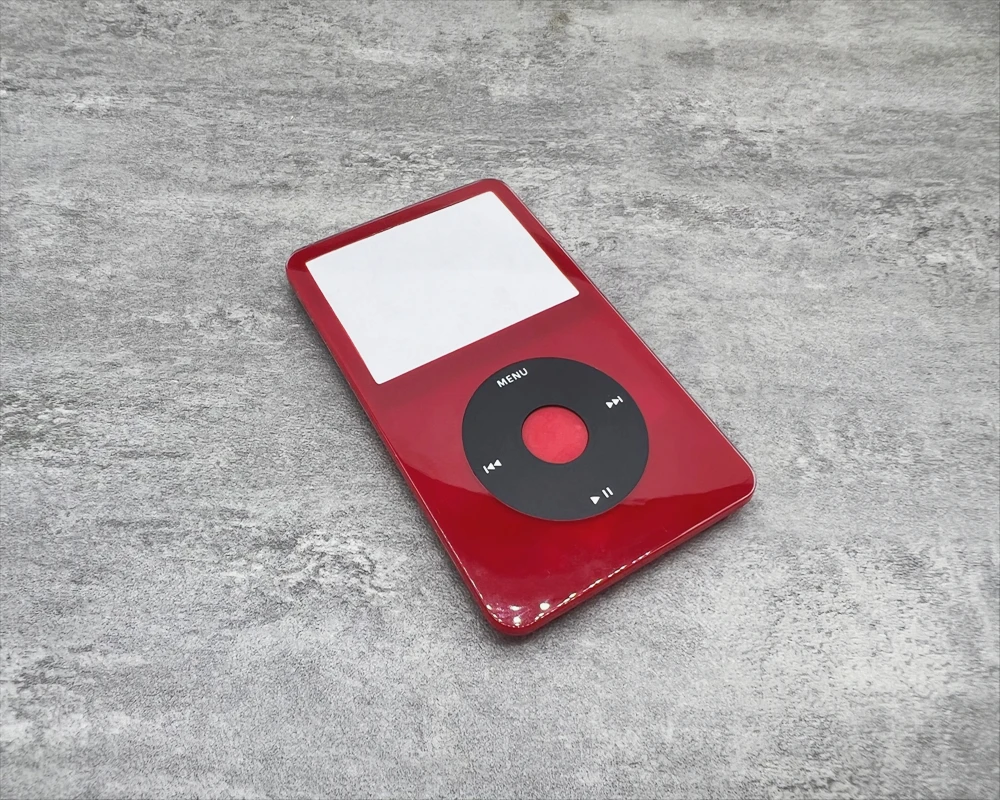 Rote vordere Frontplattengehäuseabdeckung, schwarzes Clickwheel, rote Mitteltaste für iPod 5. Video, 30 GB, 60 GB, 80 GB U2 Image