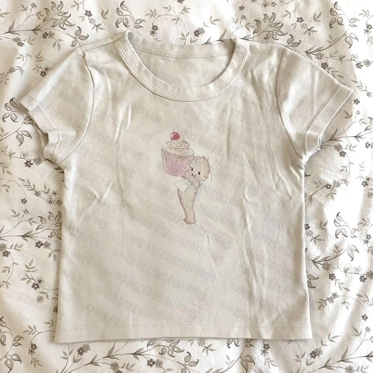 Vintage Grunge Fairy Korsett Streetwear Baby T-Shirt Y2k Vintage Gothic Crop Top 2000er Y2K Kleidung Streetwear Kurzarm T-Shirts