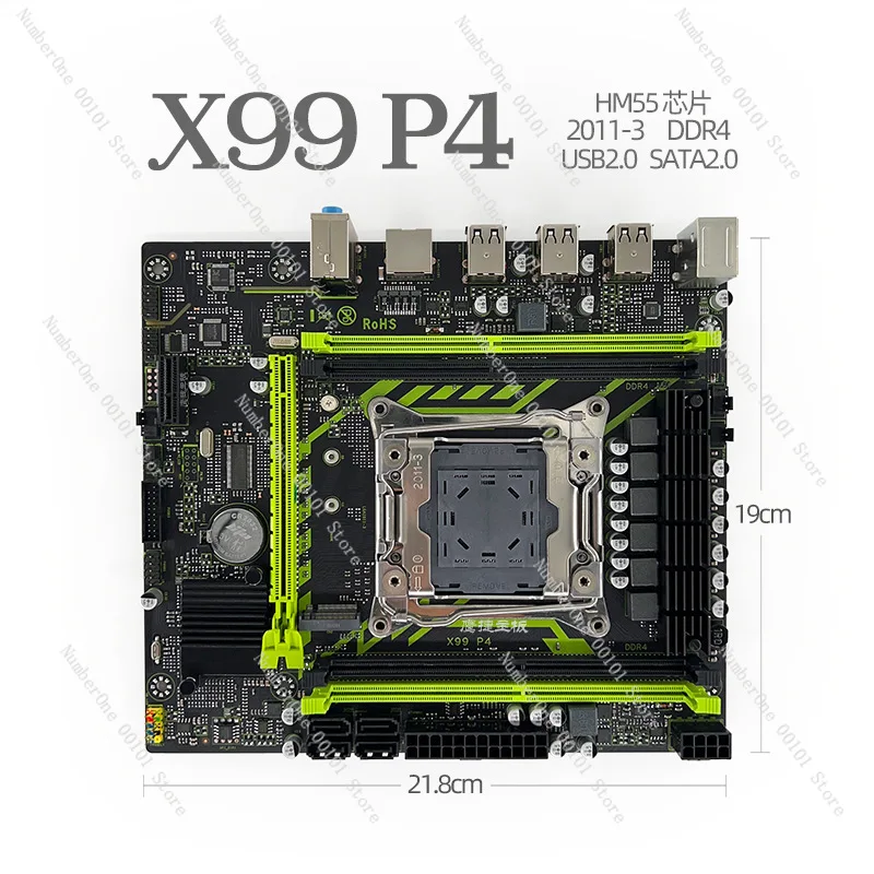 X99-P4 2011-3 Hauptplatine ECC-Server DDR4 X99 2660V3 2680V4 Image