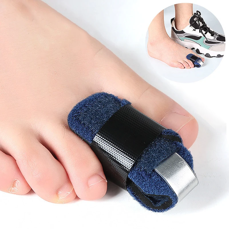 1 Stück Zehenschiene zur Korrektur Gebogener Krallen und Schiefgelegener Zehen, Fingerkorrektur, Ausrichtungsschutz, Pediküre Fußpflege Korrekturwerkzeug Image