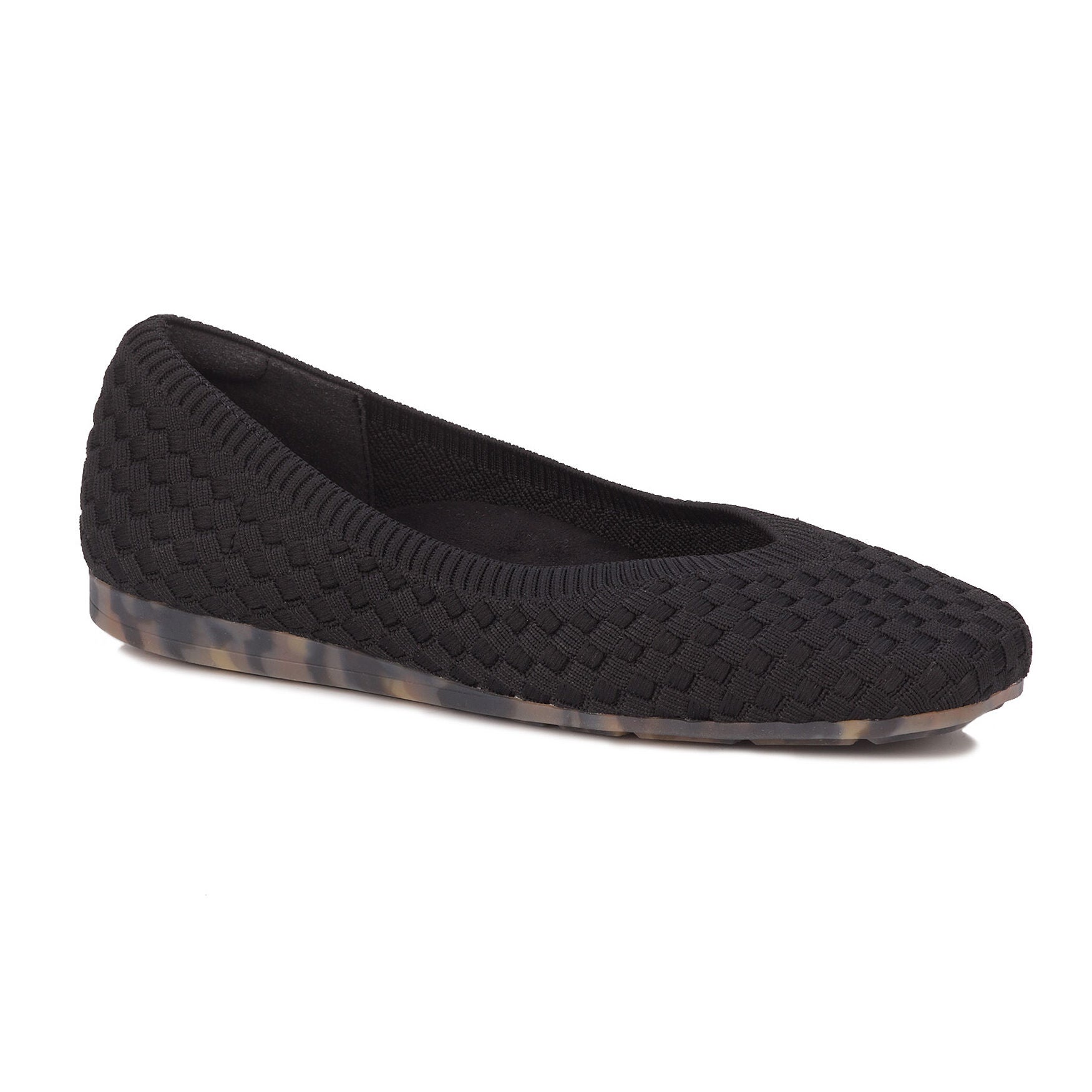 Extra Wide Width Women's Niki Knit Flat by Ros Hommerson in Black (Size 7 1/2 WW)