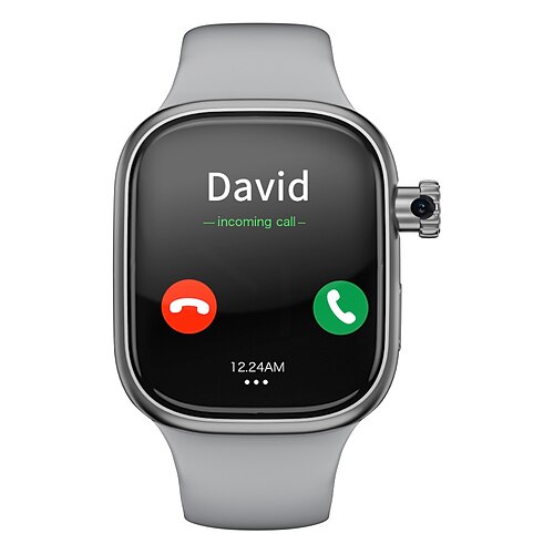 XH018 Smartwatch, 2,06 Zoll, 4G LTE, Mobilfunk, Schrittzähler, Anruferinnerung, Schlaftracker, kompatibel mit Android und iOS, Unisex, GPS, Freisprechfunktion, Mediensteuerung, IPX-4, 50-mm-Gehäuse