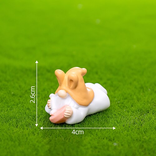 7er Pack Oster-Mikrolandschaft kreative niedliche Oster-Zwerge DIY Dekorationszubehör Schreibtischornamente Image