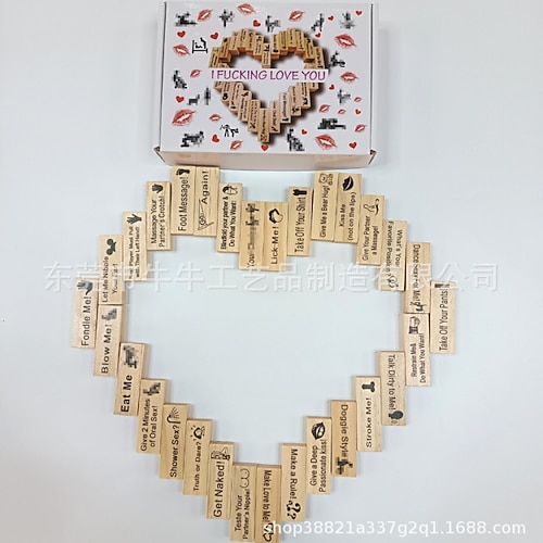 Jenga-Turmspiel mit Blöcken, Paar-Date, Bausteinturm stapeln, Musikspiel Image