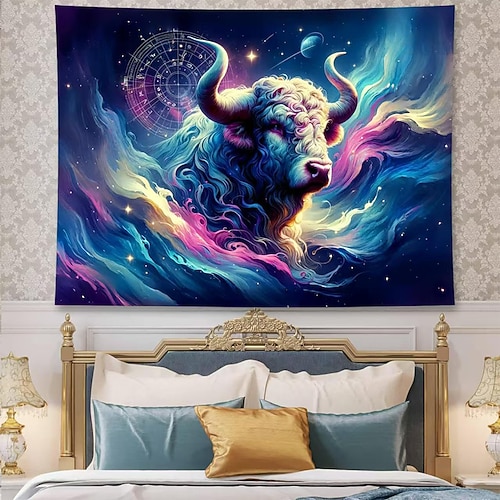Tapisserie Banner Decke Tier 3D Schlafzimmer Wohnzimmer Wohnheim Jugendzimmer Studentenwohnheim Wandveranda Wohndeko Image