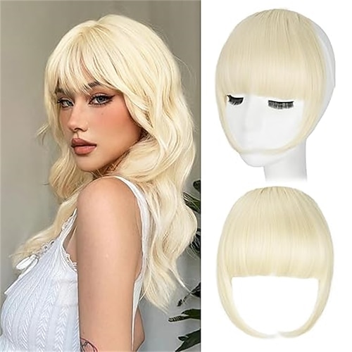 Fransen Glatt Synthetische Haare Damen Image