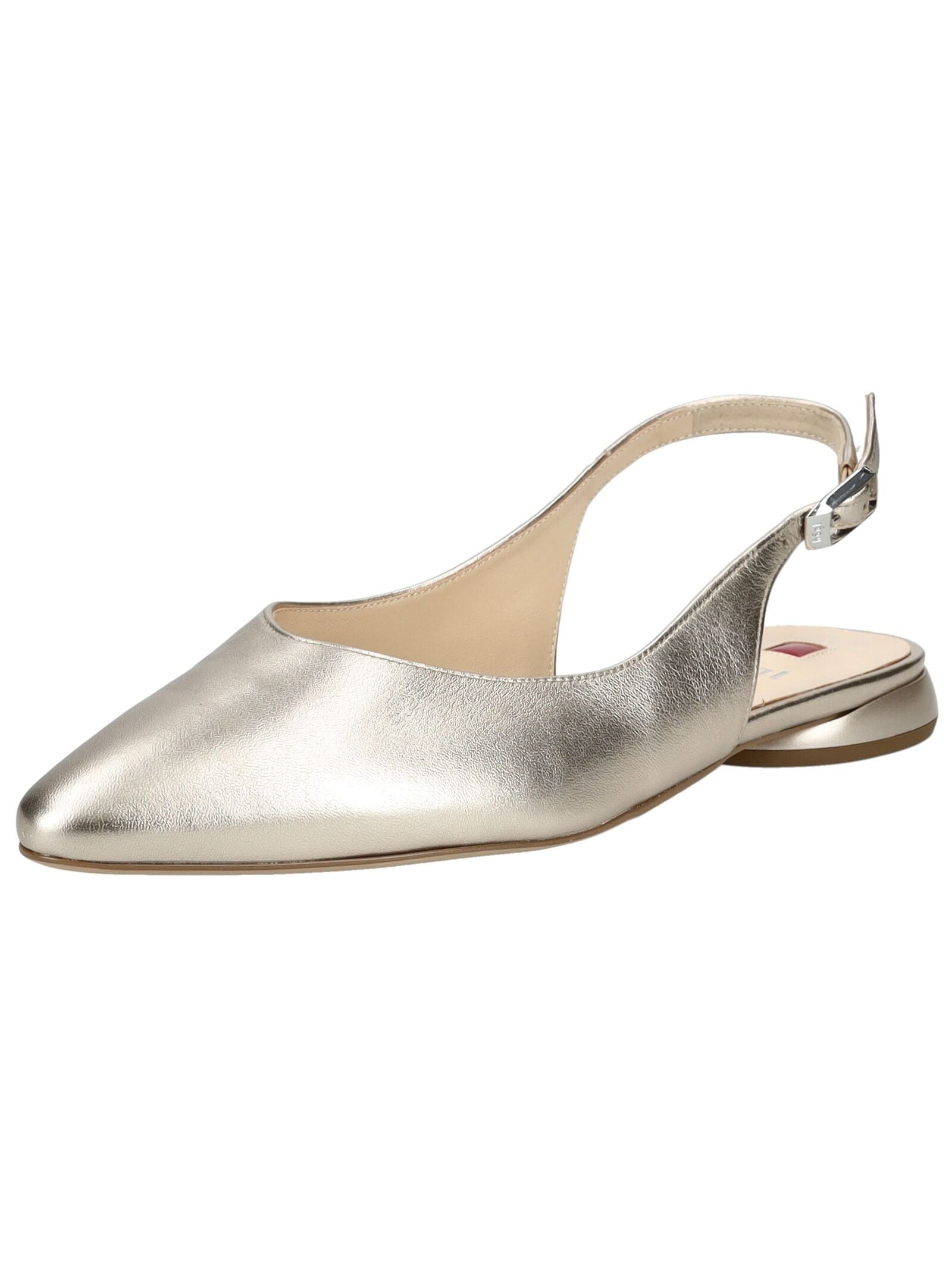 Ballerina HÖGL "Högl Ballerinas Leder", Damen, Gr. 39, bronze, Leder, Schuhe Ballerina