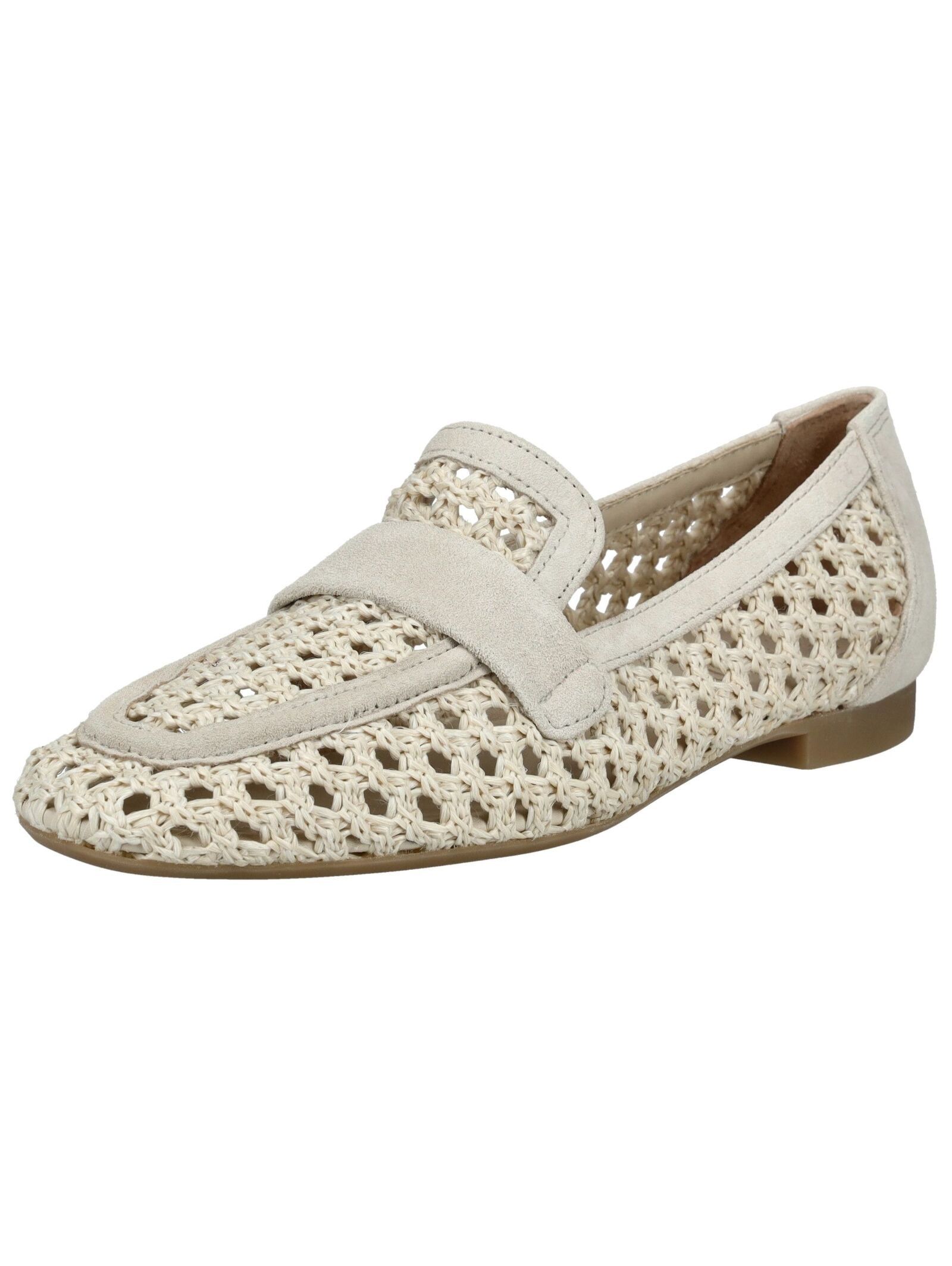 Slipper PAUL GREEN "Paul Green Slipper Veloursleder", Damen, Gr. 42, natur, Veloursleder, Schuhe Slipper Image