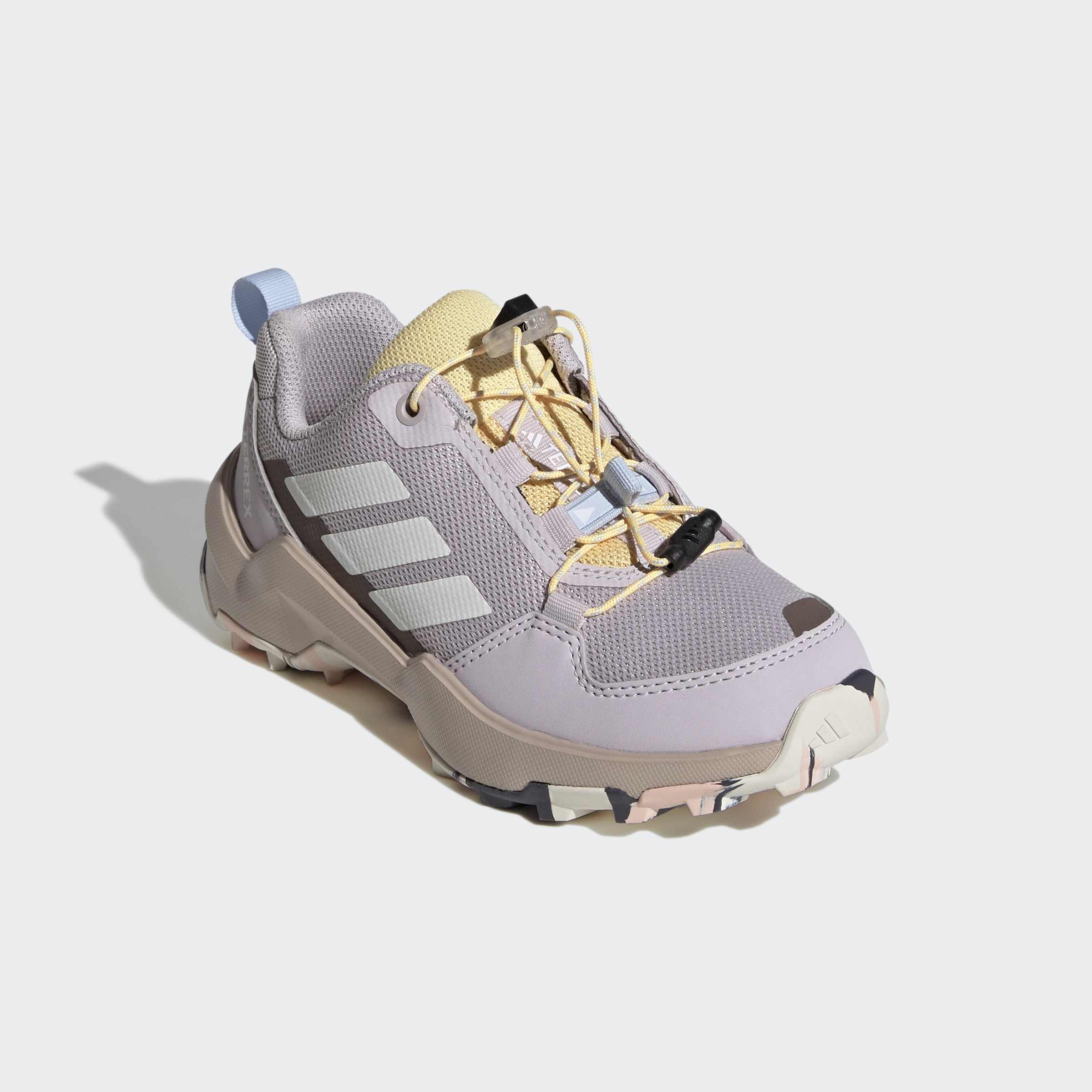 Wanderschuh ADIDAS TERREX "TERREX AX4S SPEED LACING", Kinder, Gr. 37, icepur, oweiß, icta, Synthetik, Textil, Schuhe Wanderschuh, für Kinder