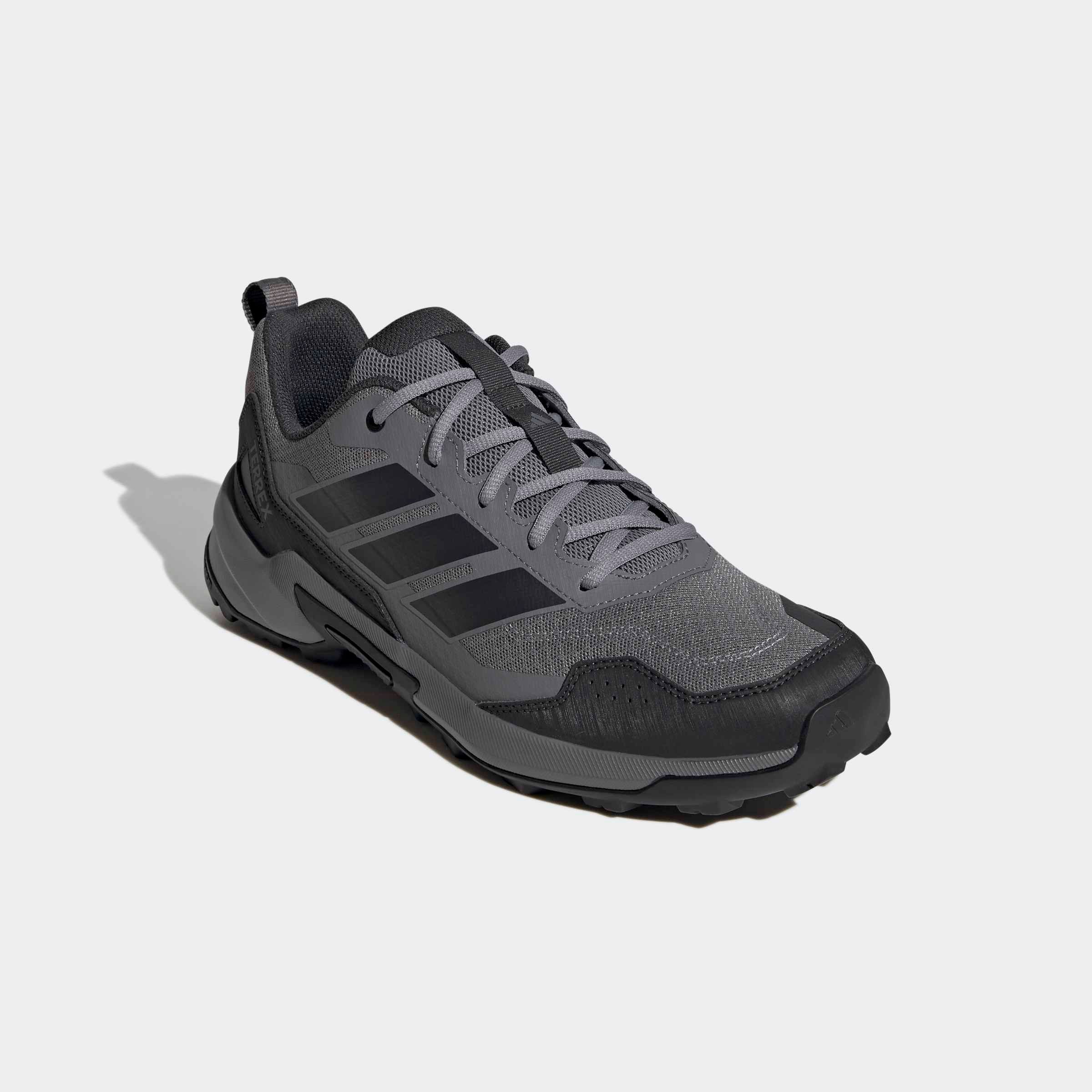 Wanderschuh ADIDAS TERREX "EASTRAIL 3", Herren, Gr. 45, grau three, carbon, core schwarz, Synthetik, Textil, Schuhe Wanderschuh