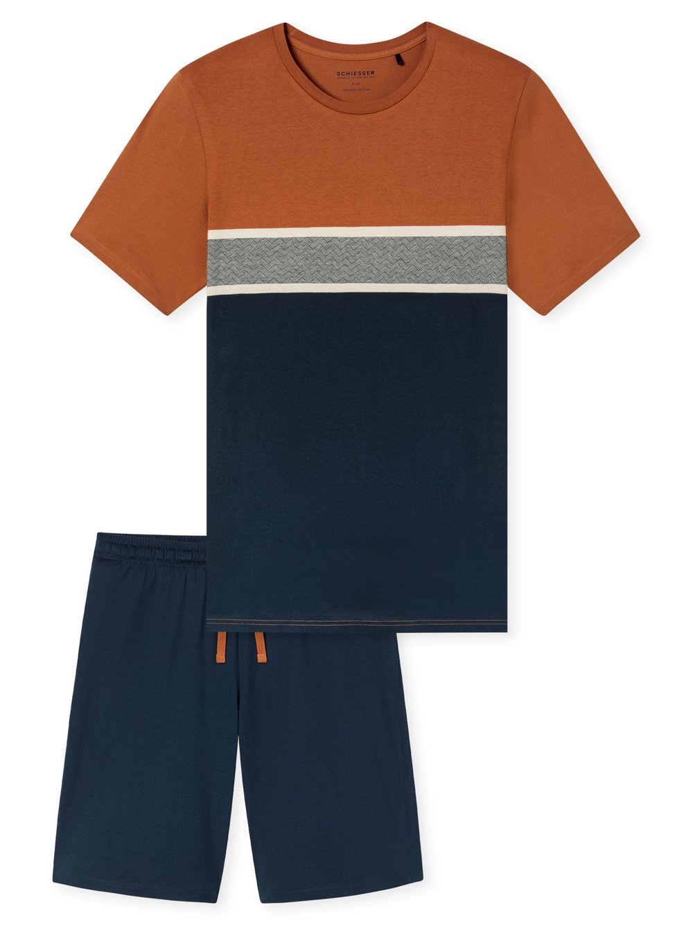 Schiesser Pyjama Herren blau, 54 Image