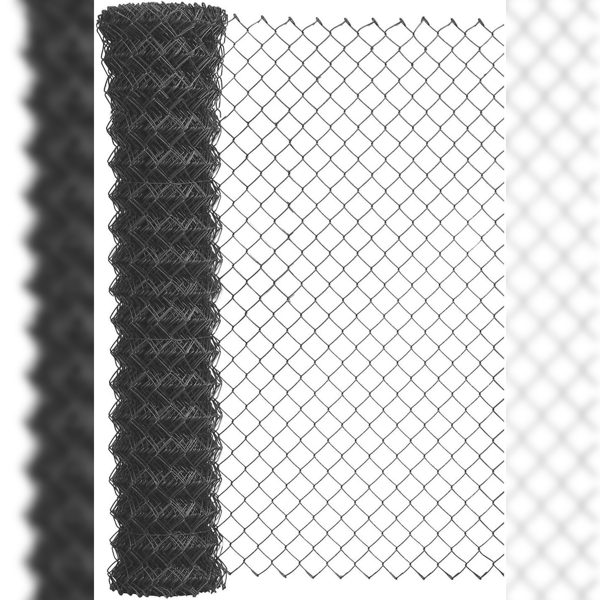 Maschendrahtzaun Viereckgeflecht Maschendrahtgeflecht Drahtzaun grün, anthrazit oder verzinkt Höhe 80 - 200 cm, Länge 15 - 25 m Image