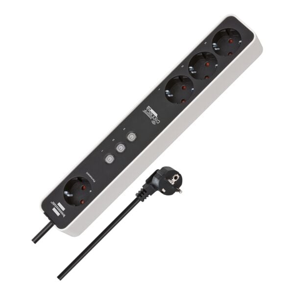 Brennenstuhl 4-fach Steckdosenleiste »Ecolor« weiß / schwarz Image