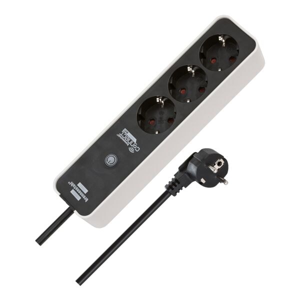 Brennenstuhl 3-fach Steckdosenleiste weiß / schwarz weiß Image