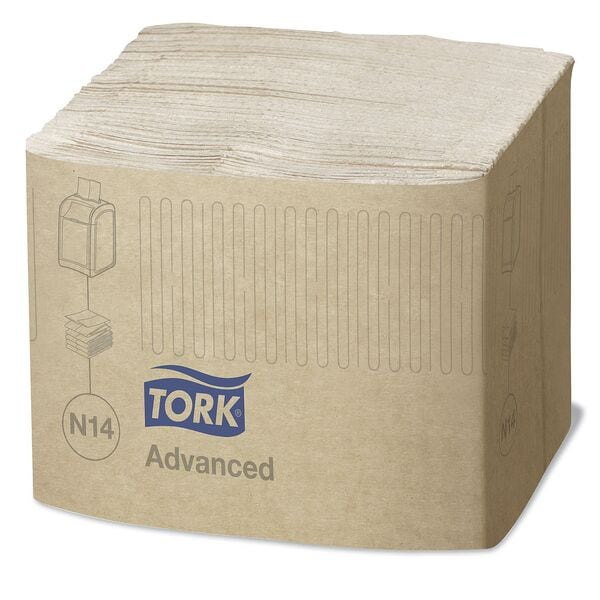 Tork Servietten Xpressnap Fit® natur 2-lagig 720 Stück mehrfarbig, 16.5x21.3 cm Image