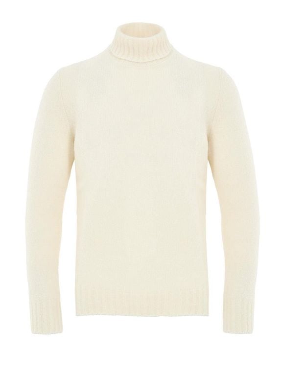 Maglione Dolcevita - White - Gran Sasso Knitwear