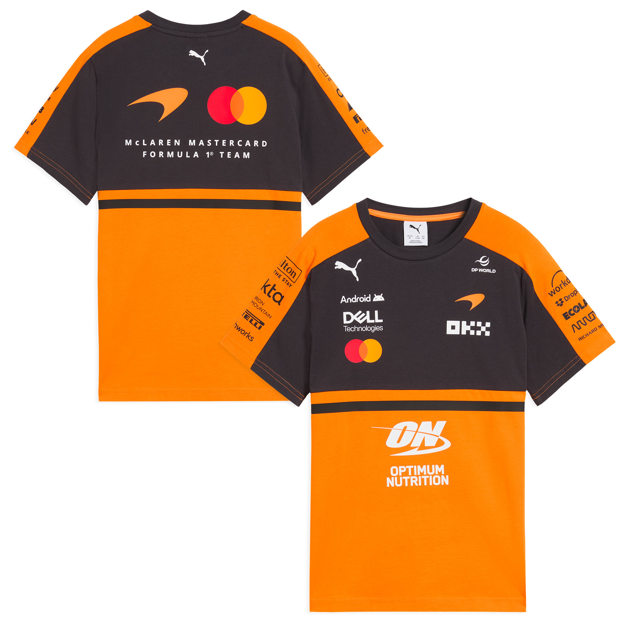McLaren 2026 Team Set Up T-Shirt – Papaya – Kinder Image