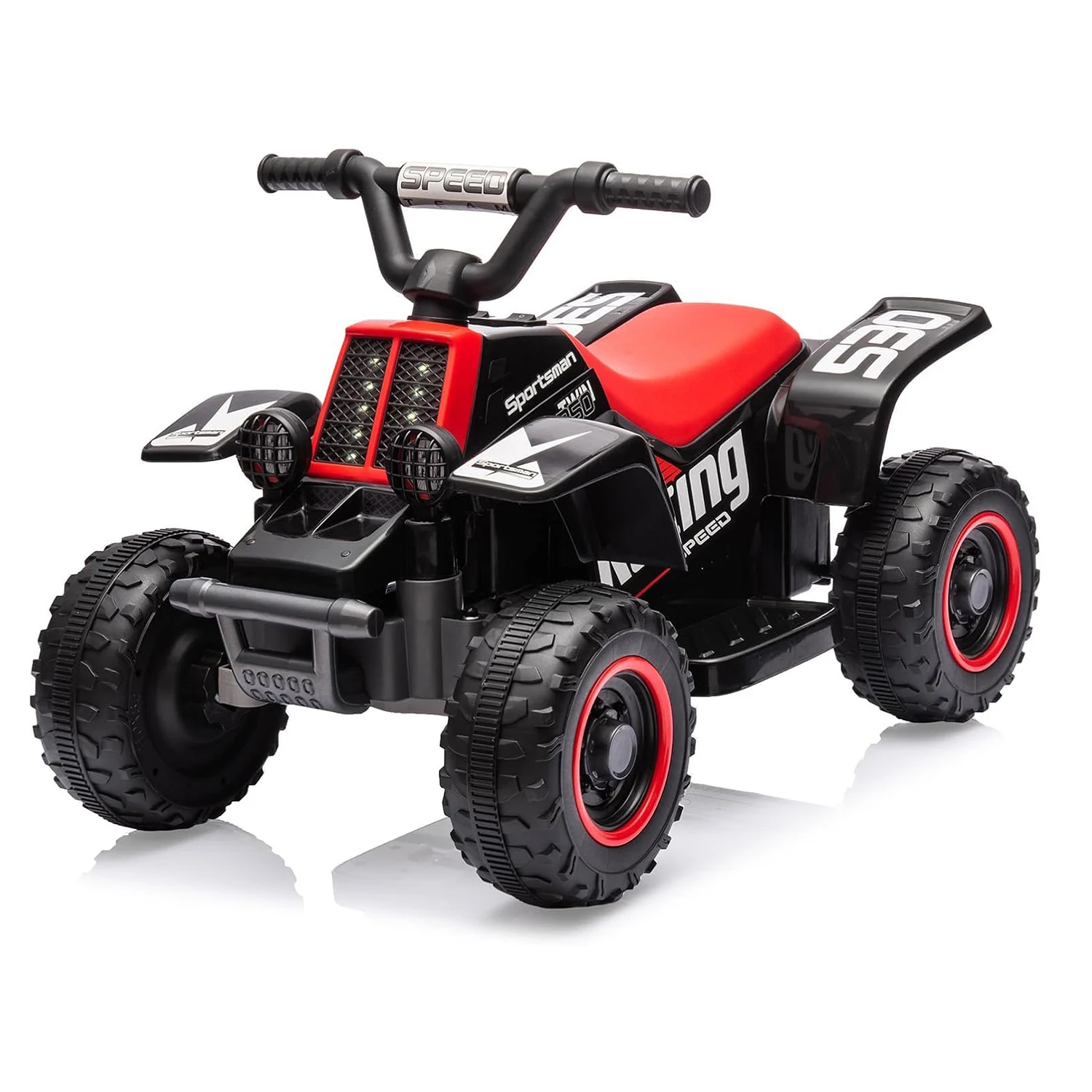 Voiture électrique pour enfants 6V, quad ATV avec marche avant/arrière, musique et klaxon, véhicule électrique alimenté par batterie pour les enfants de 3 ans et plus