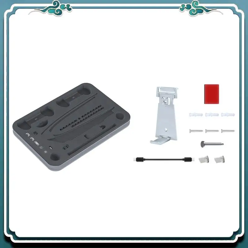 ABSK-Controller Ladestation mit RGB-Licht, Lüfter, Kühlbasis, Ladestation für PS5 Pro/Slim/PS5 Full Series Konsole, Grau Image