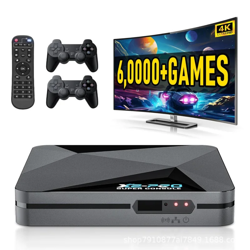X2PRO TV-Spielkonsole Dual-System Android PSP kompatibel 4K HD multifunktionale Heimunterhaltungs-Spielbox Image