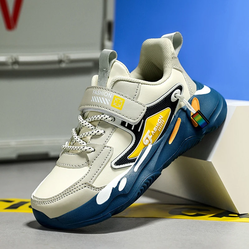 Kinder-Basketballschuhe, trendige, bequeme Outdoor-Trainingsschuhe, rutschfest, verschleißfest, modische Laufschuhe für Kinder, Größe 28–39