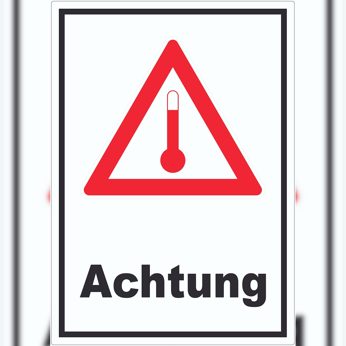 HB-Druck Aufkleber Gefahrgutklasse Hot Achtung Heiß A1 (594x841mm) Image