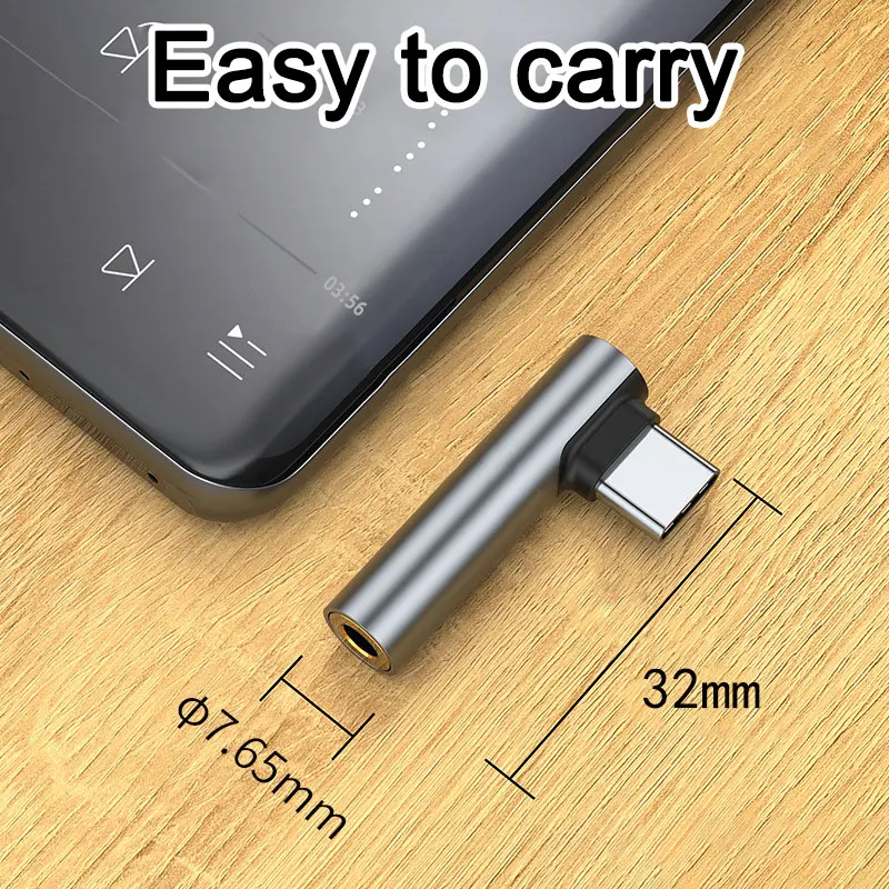 Typ C auf 3,5 mm Audio-Adapter Typ C 3,5-Klinken-Audiokabel für Xiaomi Huawei Lightning Jack-Adapter Image