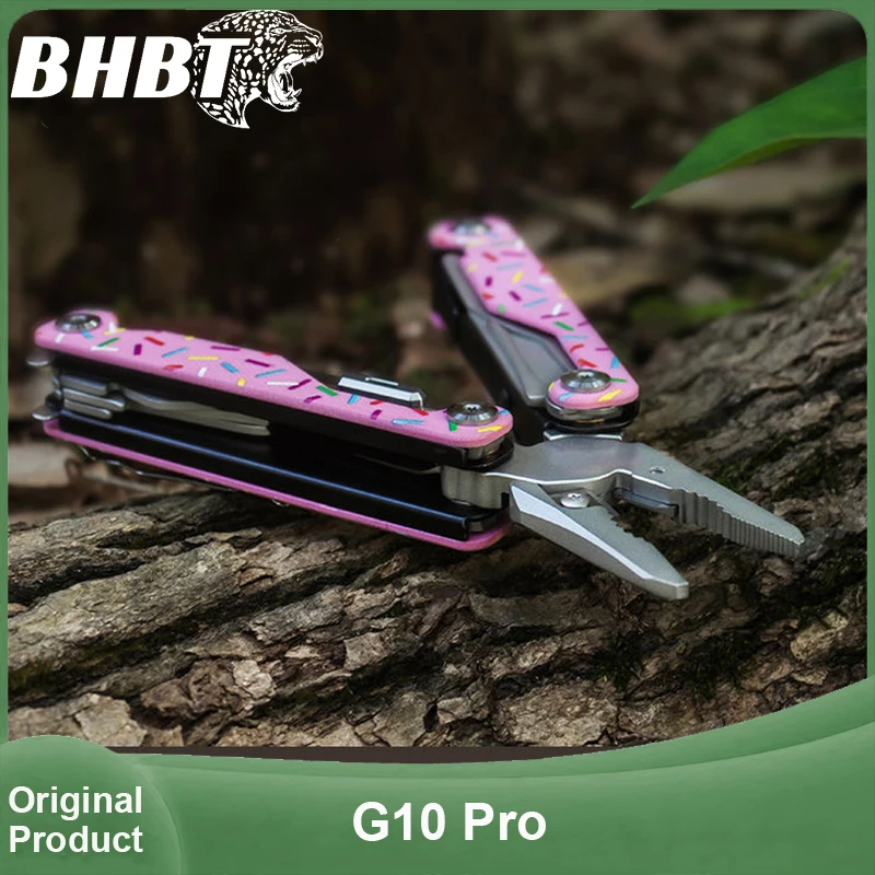 BHBT G10 Pro Multitool-Zange, 20-in-1, zusammenklappbares Multifunktionswerkzeug, EDC, Outdoor, Camping, Überleben, Multitool, Geschenk für Männer und Frauen Image