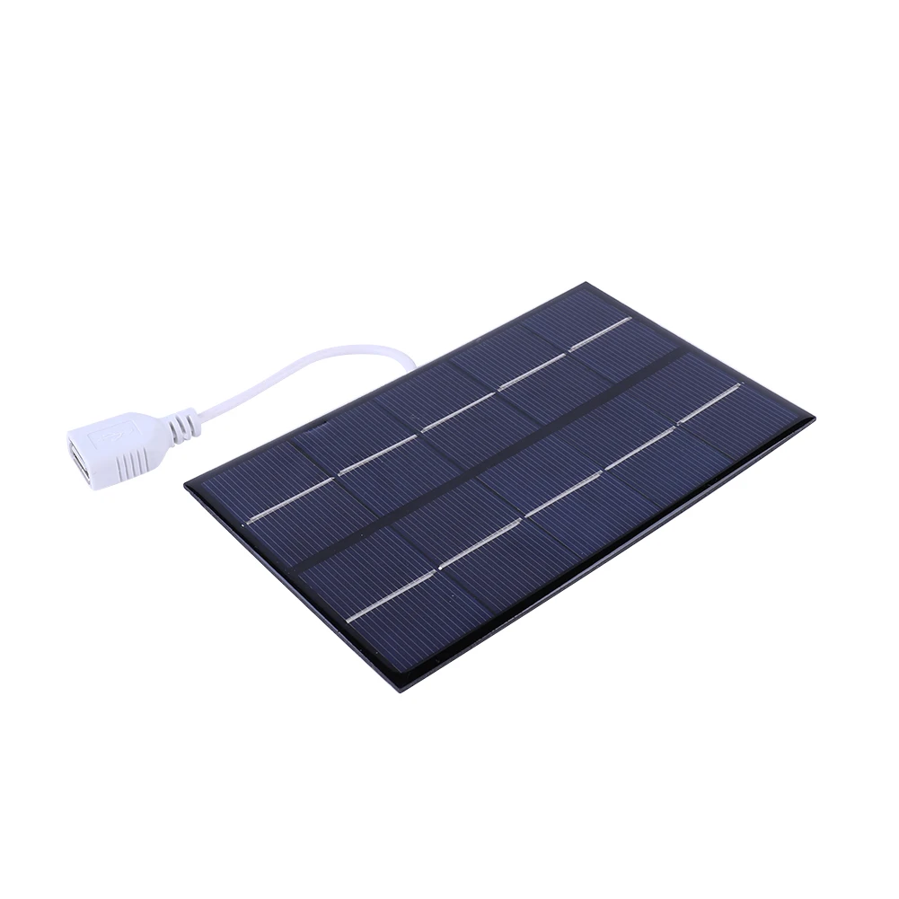1-5Pcs 5W 5V Solar Charging Panel Polysilicon USB Solar Panel Charger Solar Plate Emergency Phone Power For 3-5V BatteryCharging Image