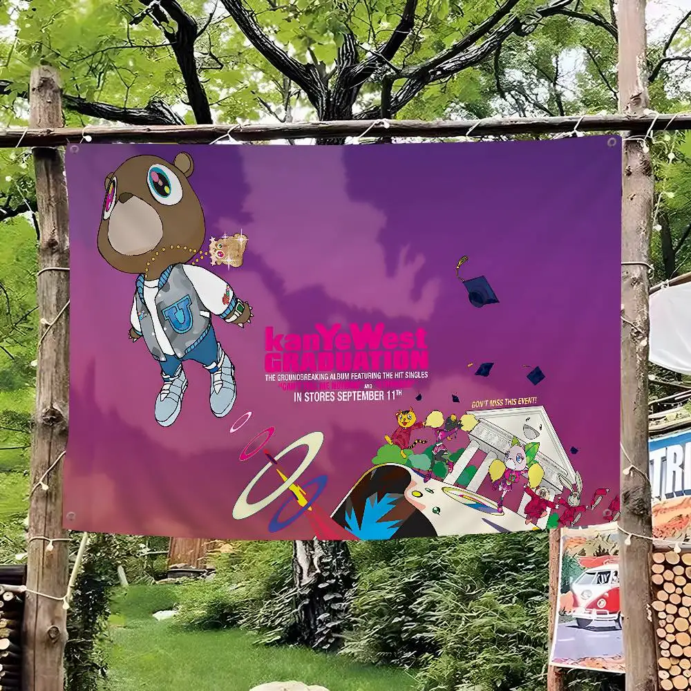Rapper K-Kanye W-West Großformatige Werbebanner für Kunstläden, Werbestände und Hängende Flaggen Image