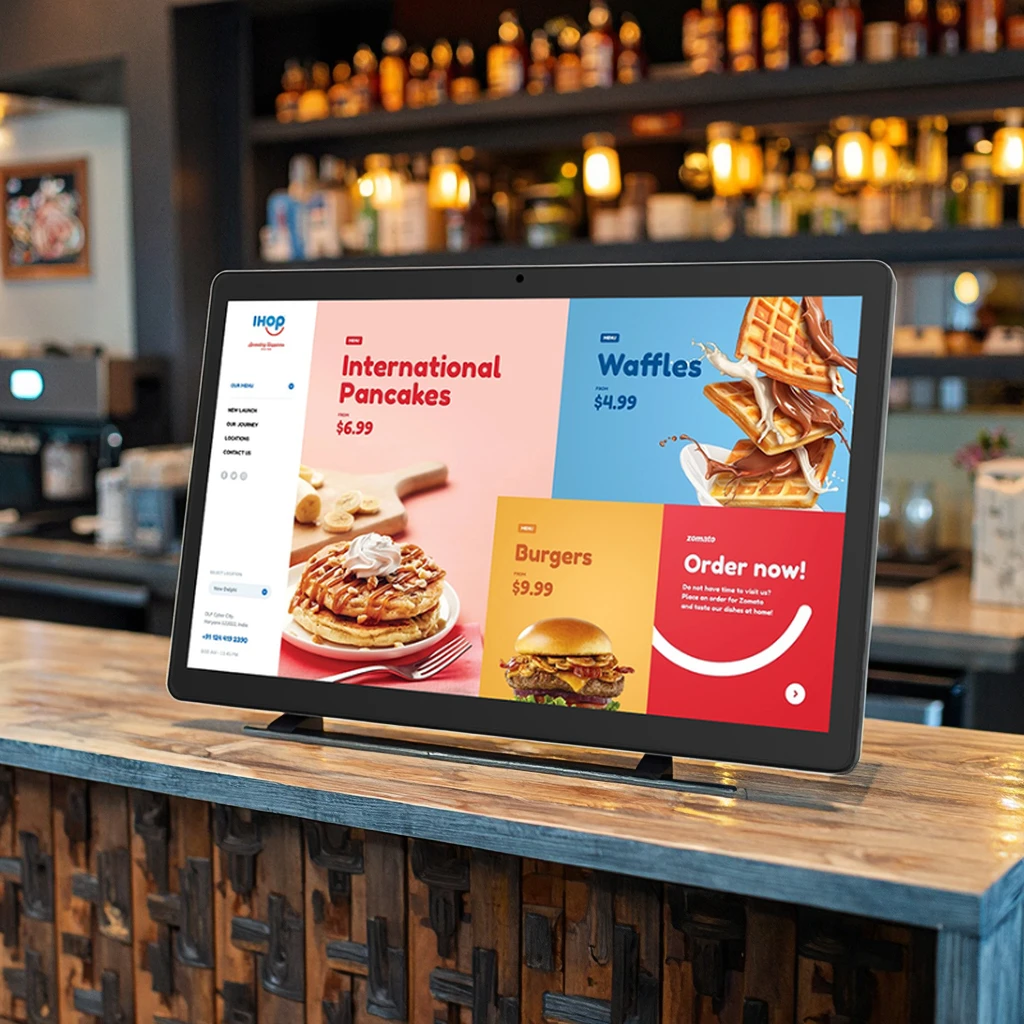 OEM 15.6-32 pollici Lcd da parete Android Tablet Pc Commercial Digital Signage Display pubblicità ristorante Menu Board Tablet