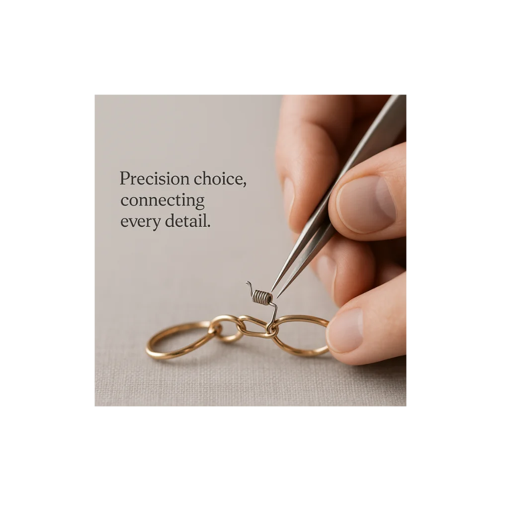 Downlight lungo cintura piatta verde casa chiusura a molla per supporto cavo molla di estensione a molla piccola per gioielli