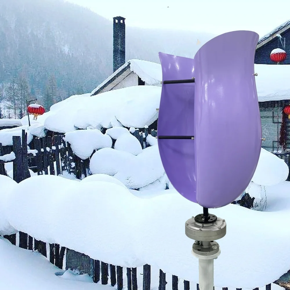 600w 1000w 1kw 2kw 3kw 5kw mulino fiore turbina sistema residenziale libero generatore eolico sul tetto installare Windkraftanlage