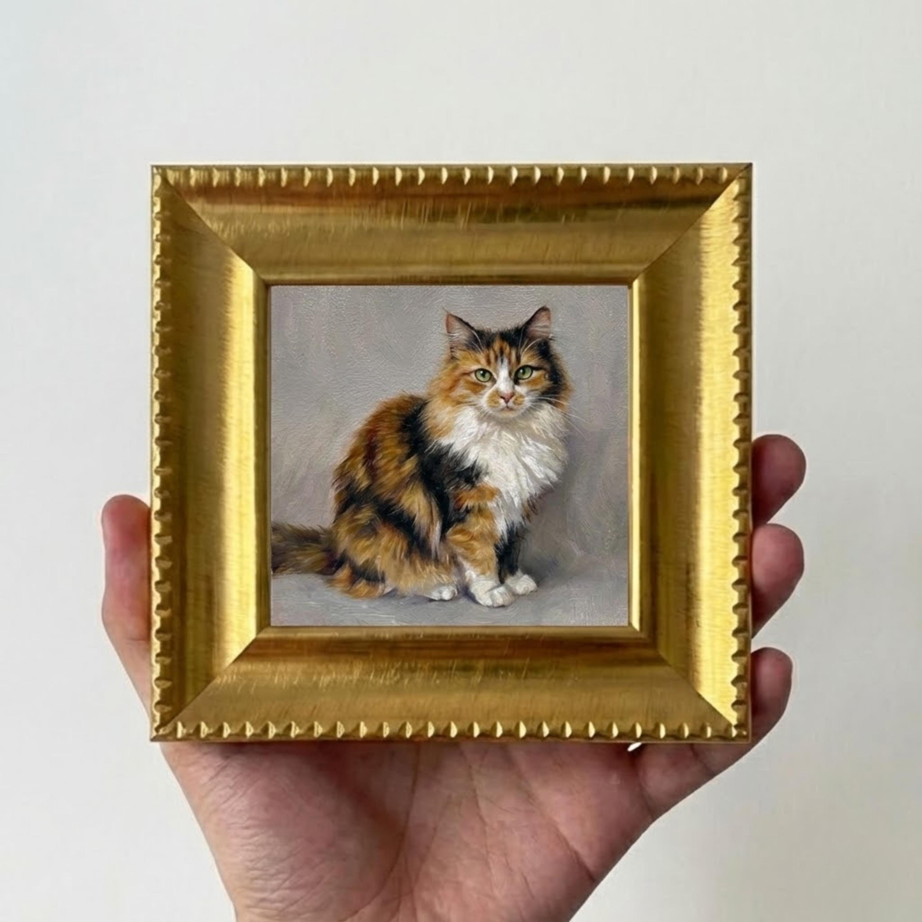 Mini ritratto di animale domestico dipinto a mano / ritratto di cane, ritratto di gatto personalizzato da foto, memoriale per animali domestici, mini