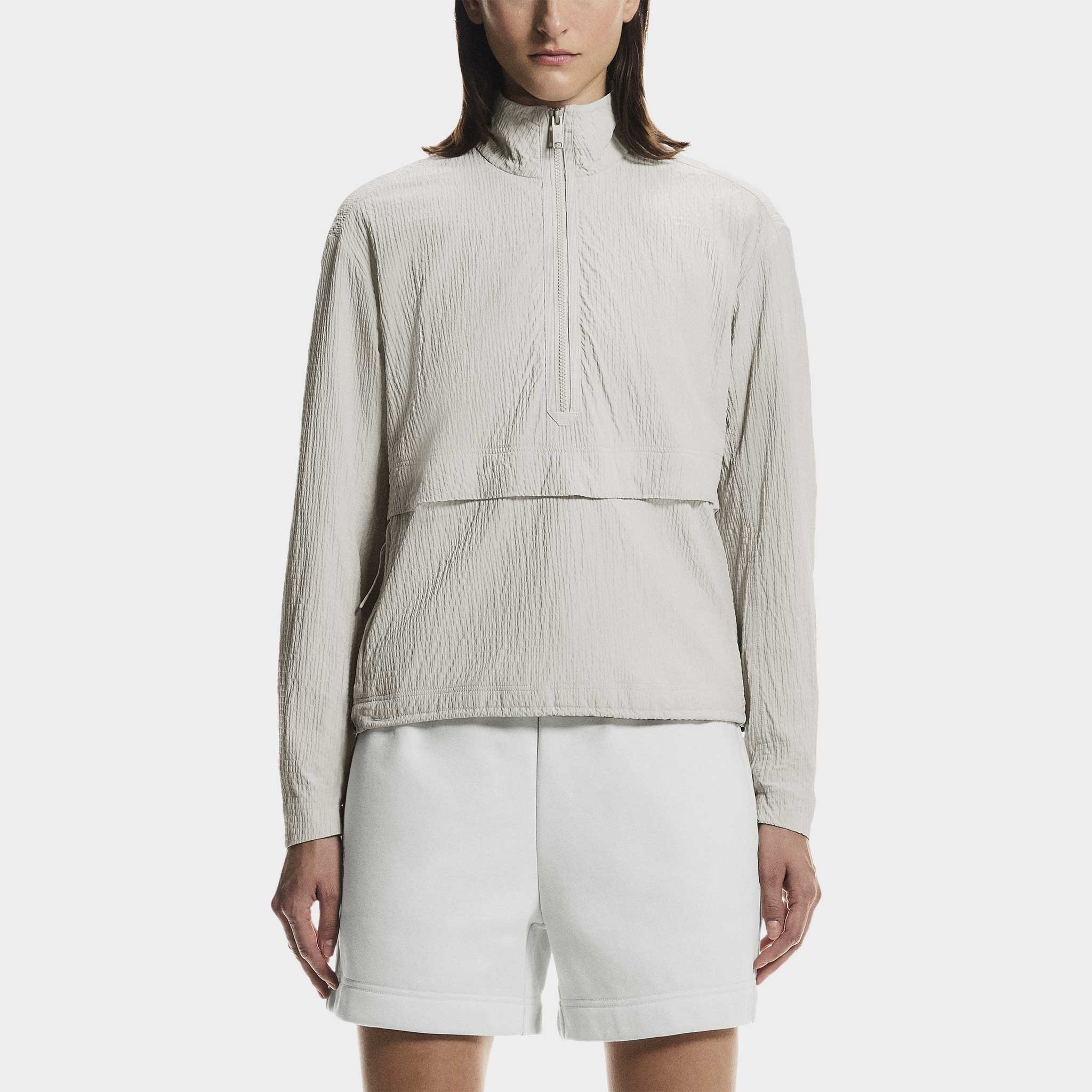 On Courtside 1/2 Zip Eaze Women's Tennis Apparel Sand