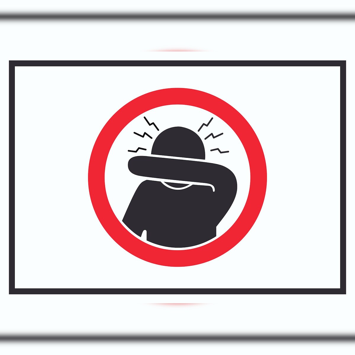 HB-Druck Husten und Niesetikette beachten Symbol Schild A0 (841x1189mm) Image