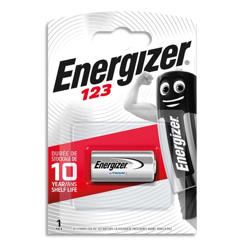 Energizer Batterie Lithium, CR123, 3V Photo, Retail Blister (1-Pack) Image