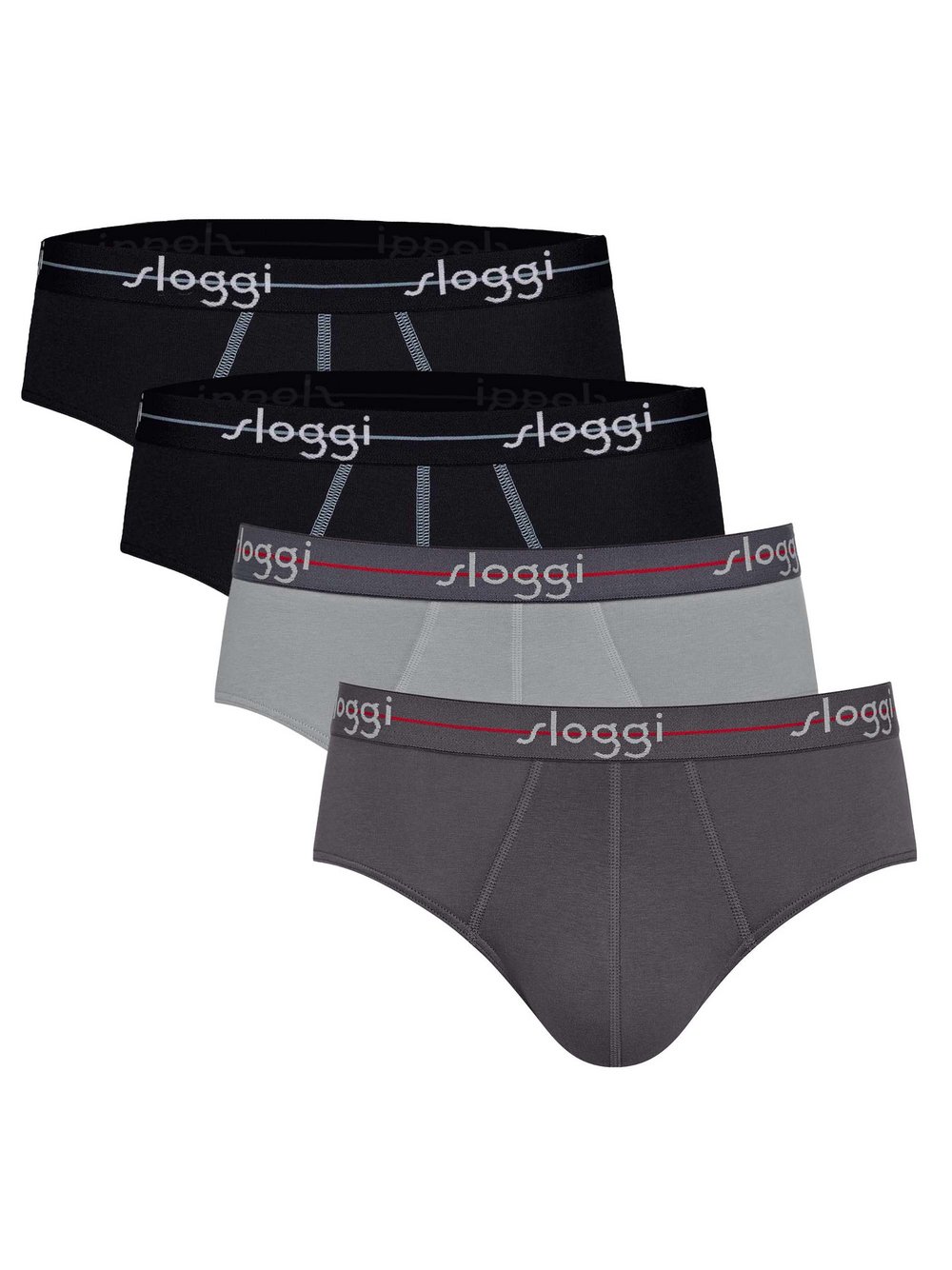 sloggi Slip 4er Pack Herren mehrfarbig, XXL Image