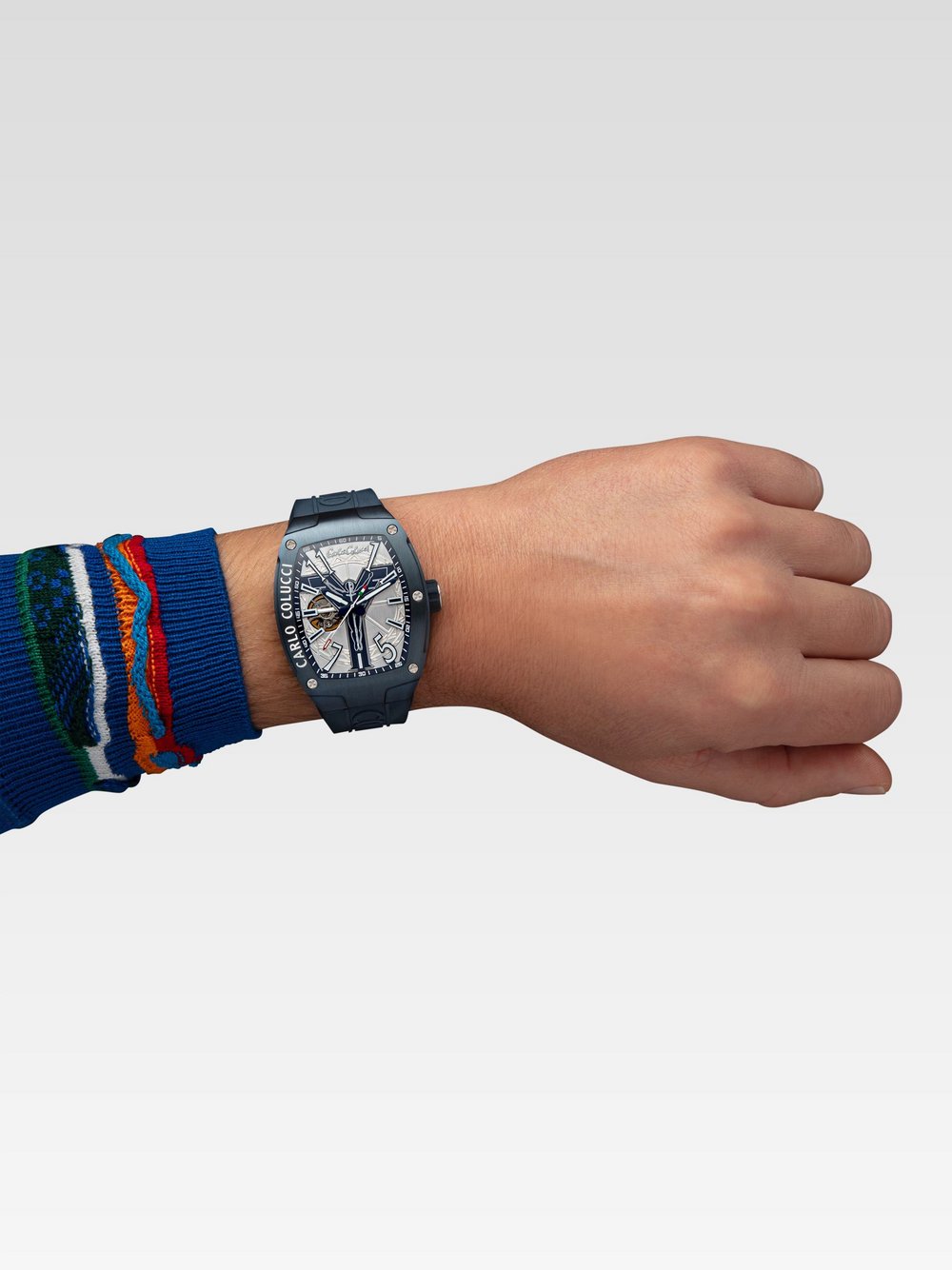 Carlo Colucci Dreizeiger Automatik Herren blau, ONE SIZE Image