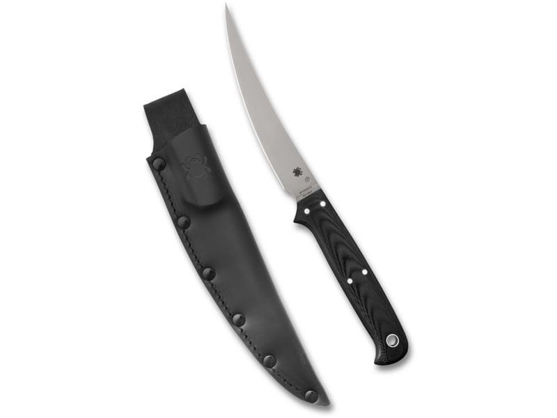 Spyderco Shelter Cove Kitchen Knife 5.78in 8Cr17MoV Fillet G10 Black Handle Black FB52GP