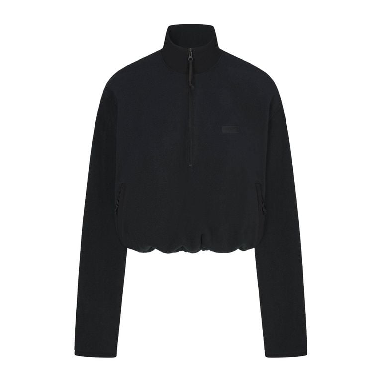 Half Zip Pullover - Green - Skims Knitwear