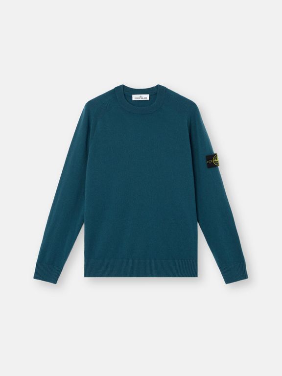 5100045 Light Rws Geelong Wool - Blue - Stone Island Knitwear