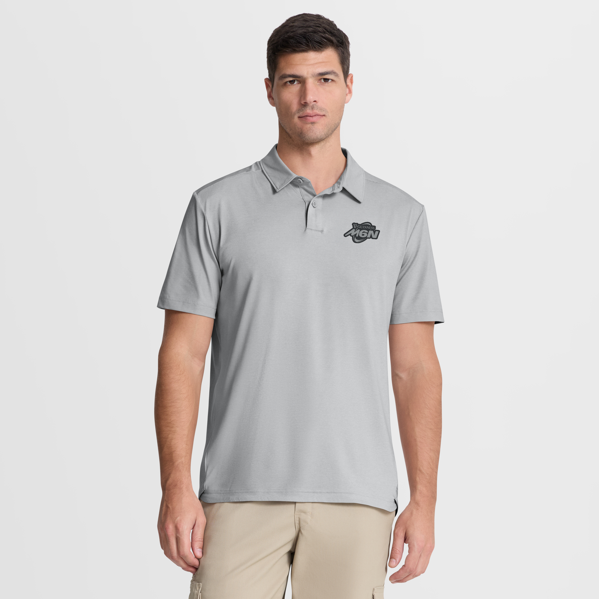 "Guinness Six Nations Iconic Stripe Polo – Grau" Image