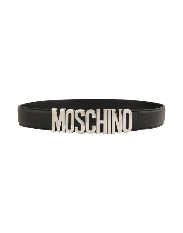 Couture Belt Leather - Black - Moschino Belts